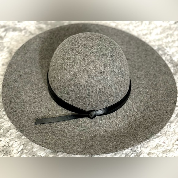 ‼️RARE‼️?NORDSTROM??NWT?Floppy Wool Hat in Heather Grey/Black main image 9